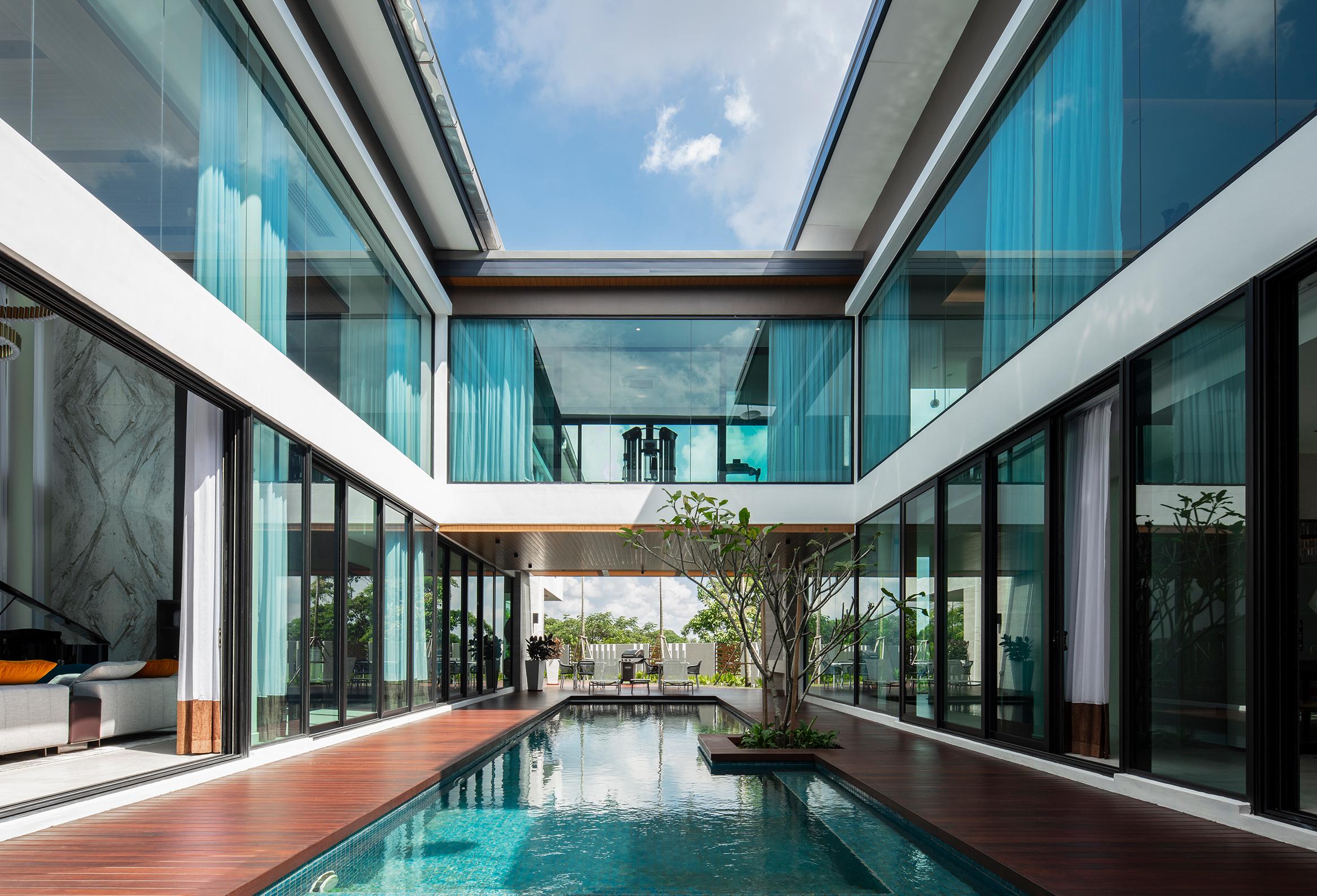 Villa with a pool in malaysia
